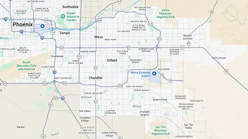 emergency-plumber-in-mesa-arizona-service-area-map